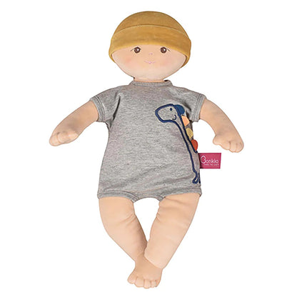 Tikiri Toys Bonikka Baby Kye Doll Organic 100% Cotton OE100 Certified (Gray)
