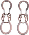 2Pcs Puzzle Ring Brain Teaser Puzzles - Metal Horseshoe Cast Puzzle Game Unlock Interlock Puzzles Box Mind IQ Logic Test Disentanglement Games