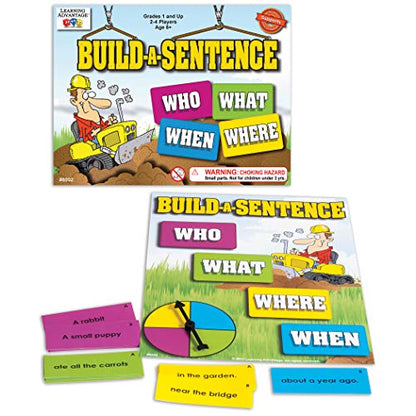 LEARNING ADVANTAGE Build-A-Sentence, Literacy Game for Kids