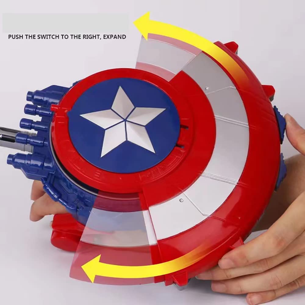 Captain Dart Shooting Shield and 20 Darts Nerf Guns Toy, Kids Boys Toddlers Gun Toys Gift for Easter Basket Age 3-12 Years Old Birthday Holiday Party