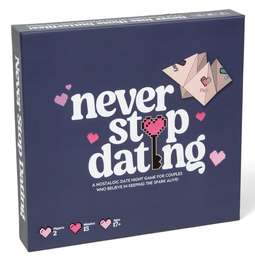 Never Stop Dating - The Ultimate Romantic Date Night Activity Game for Couples - Awesome Gift for Boyfriend, Girlfriend, Husband, Wife, Partner