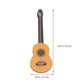 Healifty 2 Pcs Mini Guitar Props 2.55 Inch Wooden Miniature Guitar Ornaments for Dollhouse Accessories Desktop Craft Decoration