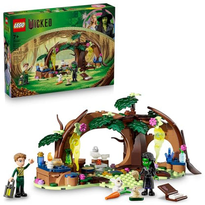 LEGO Wicked Elphaba’s Retreat Building Toy - Elphaba & Fiyero Toy Figures and Playset with Forest Friends - Pretend Play Building Blocks for Kids