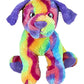 Cuddly Soft 8 inch Stuffed Rainbow Dog...We Stuff 'em...You Love 'em!