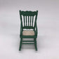 SXFSE Doll House Rocking Chair, 1:12 Scale Wooden Dollhouse Accessories Miniature Funiture Decor Model Play Toy