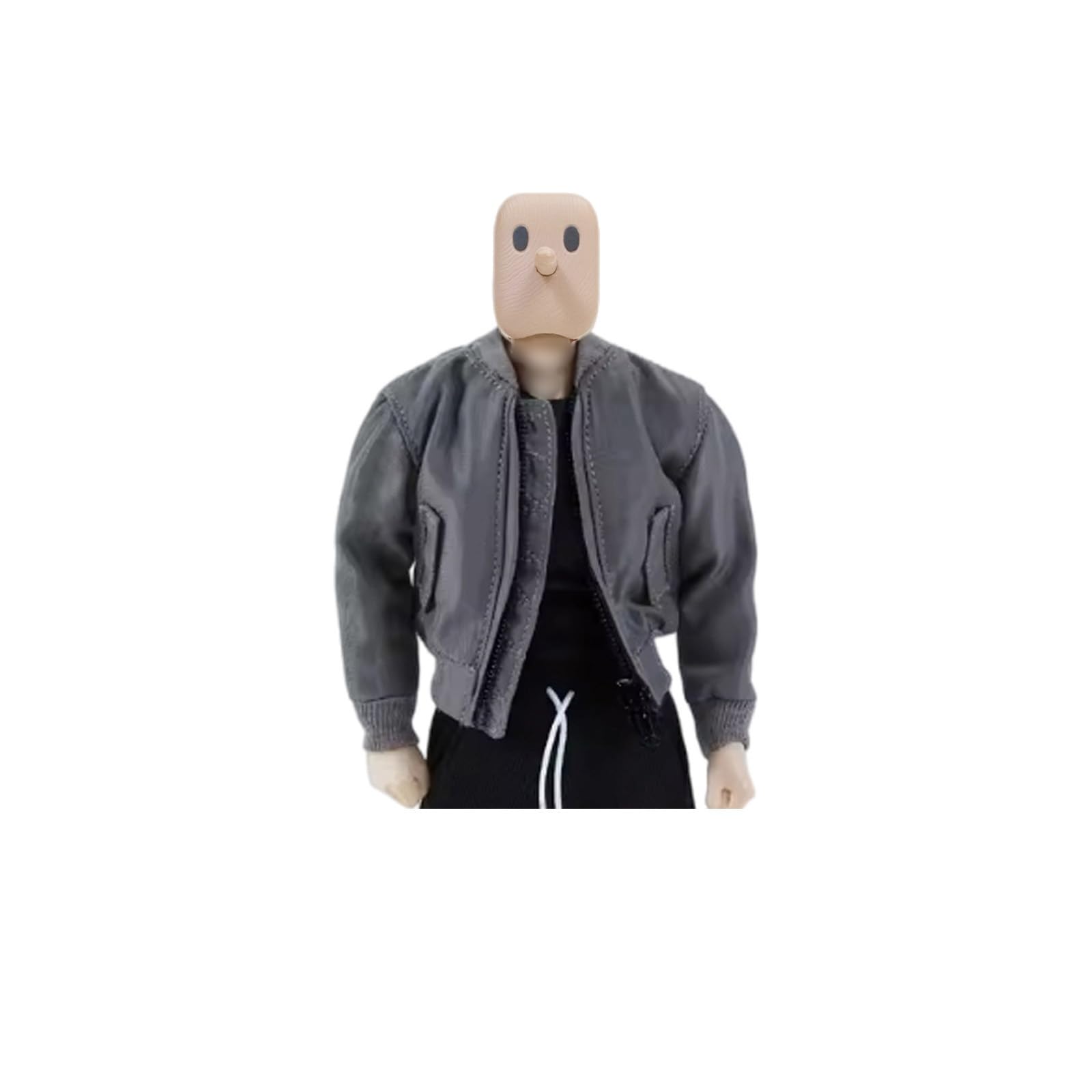 1/12 Action Figure Clothes,Jacket Coat for 6" Action Figure Body,1:12 Scale Miniature Clothes(Grey Jacket)