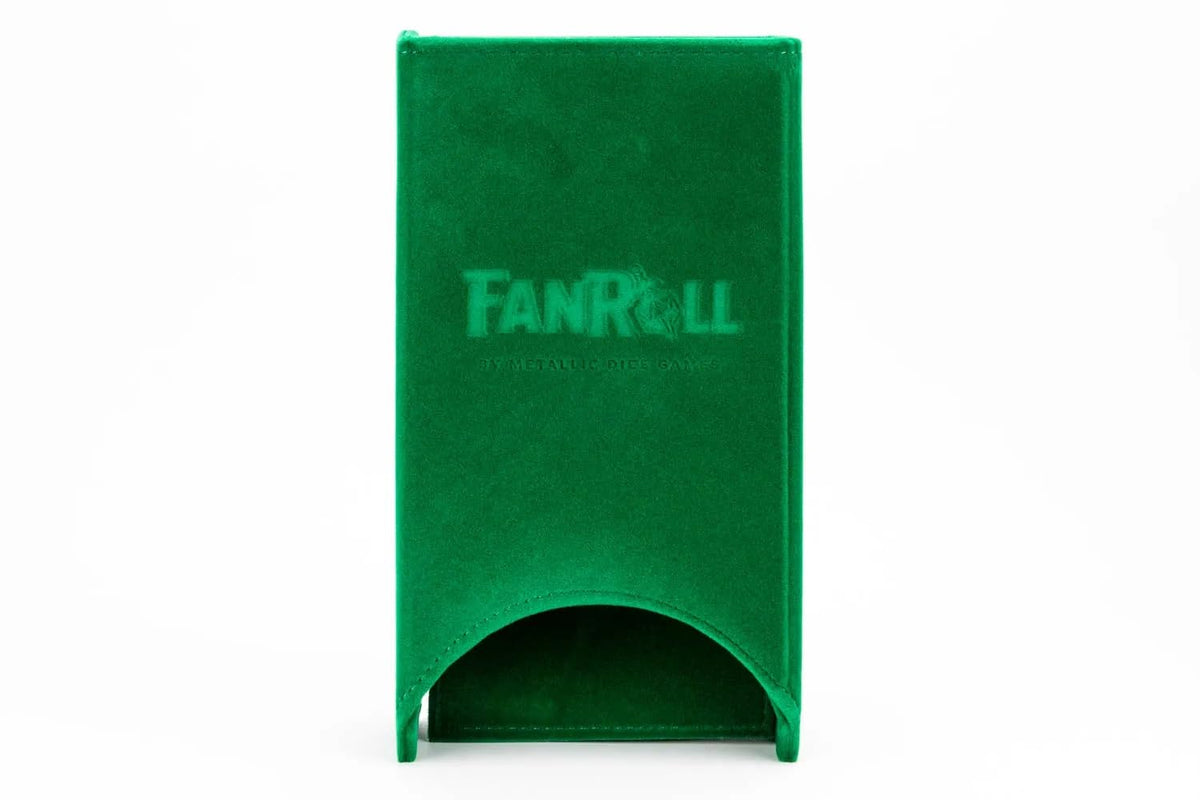 FanRoll by Metallic Dice Games Fold Up Dice Tower: Green, Role Playing Game Dice Accessories for Dungeons and Dragons