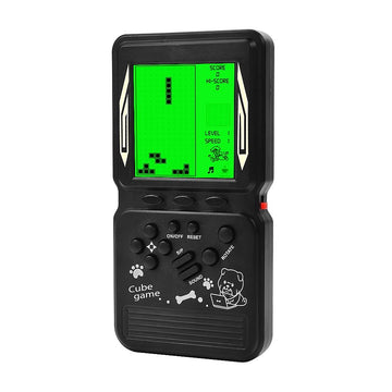 CZT New Retro Block Game Console Green Backlight Large Screen More Convenient for Playing Games Classic Nostalgia Puzzle Built-in 999 in 1 Brick Game