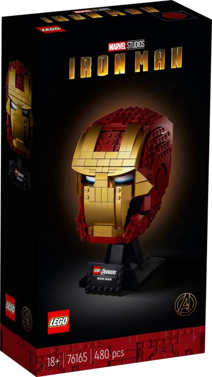 LEGO 76165 Marvel Super Heroes Iron Man Helmet, Collectible Piece for Adults