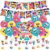Super Cats Birthday Decorations, Super Cats Party Supplies Include Happy Birthday Banner, Cake Topper and Cupcake Toppers, Balloons for Kids Party