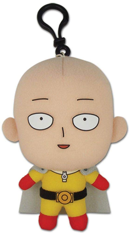 Great Eastern Entertainment One Punch Man - Saitama Mini Plush w/Spring Hook 5"