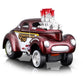 1941 Coupe Competition Cams Red Metallic and White 1/64 Diecast Model Car by Muscle 15549rd