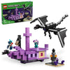 LEGO Minecraft The Ender Dragon and End Ship Building Set, Video Game Toy with 2 Minecraft Minifigures, Dragon Toy Action Playset for Kids, Birthday