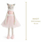 Inspired by Jewel Poppy the Cat - Handmade 24.8-Inch Plush Doll with Ballerina Tutu Outfit - Pretty Stuffed Toy Surprise Gift for a Little Princess