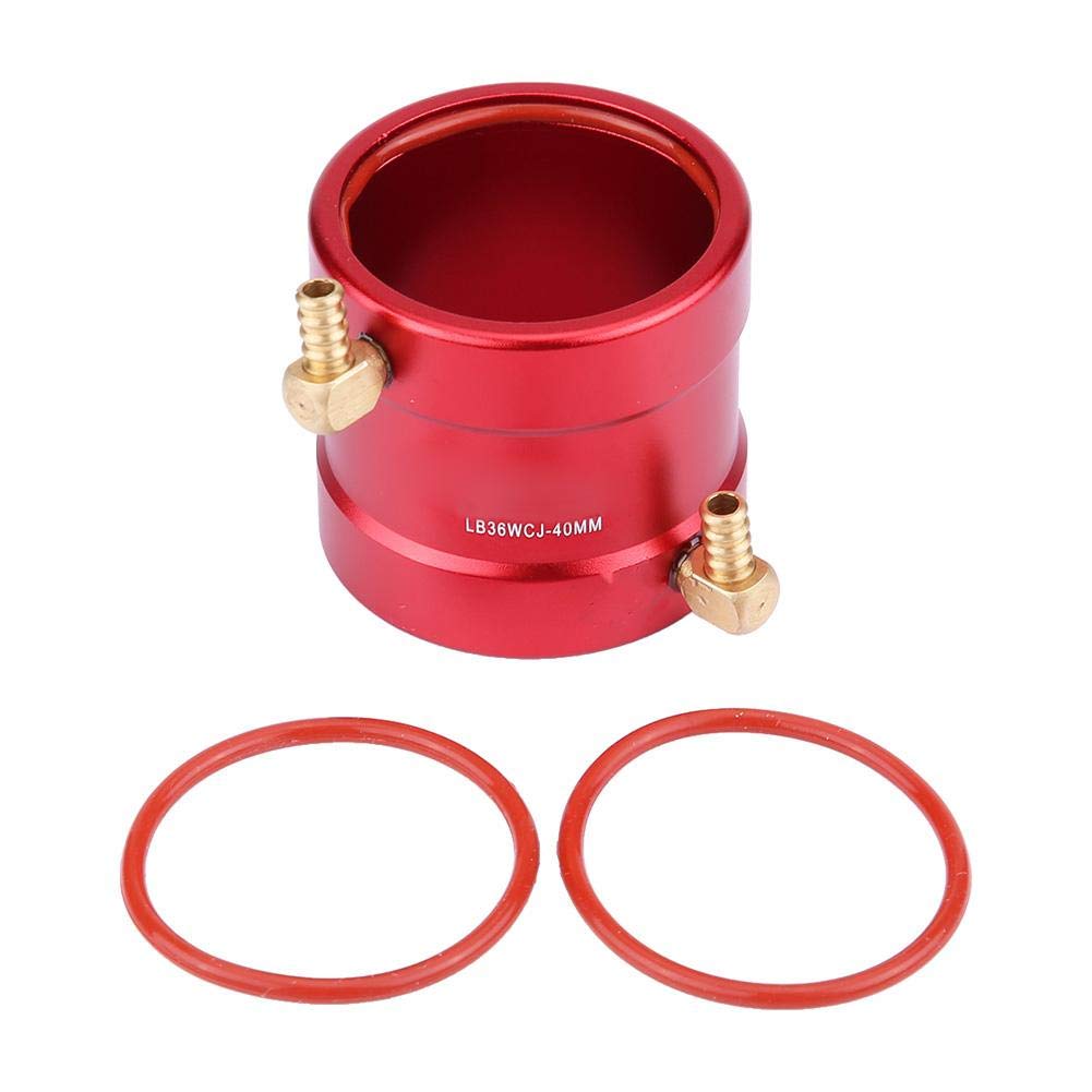 Bewinner RC Boat Water Cooling Tubing, RC Model Boat Accessory, Motor Water Cooling Jacket, 36mm-40mm Metal Parts for RC Motors, Universal Fit