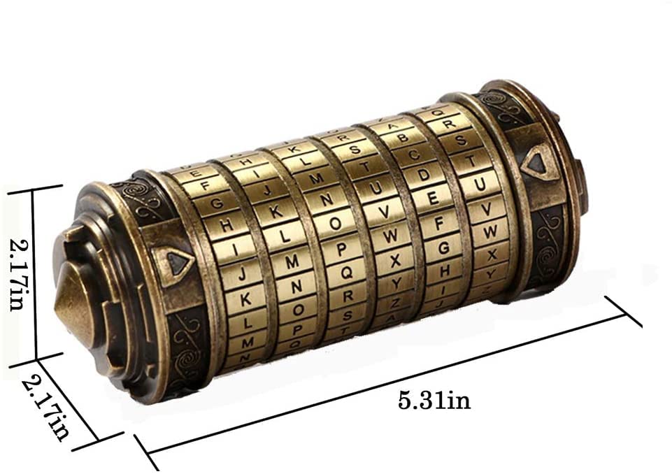 Cryptex Da Vinci Code Money Puzzle Box for Cash Gift Puzzle Boxes with Hidden Compartments Valentine's Day Gift for Boy Birthday Gifts for Her Gifts