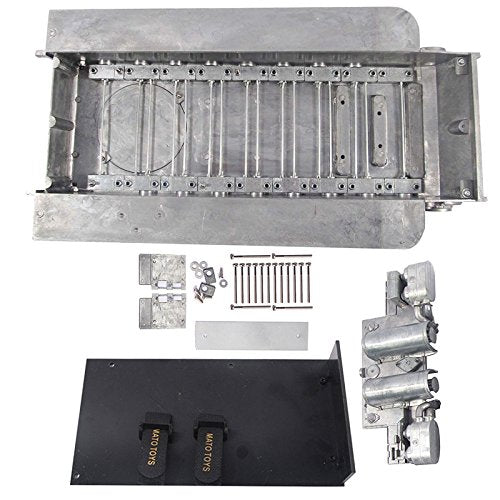 Mato 1/16 Metal Chassis with Track tensioner Back Panel for Heng Long 3818-1 RC German Tiger 1 Tank Lower Hull Robot Chassis