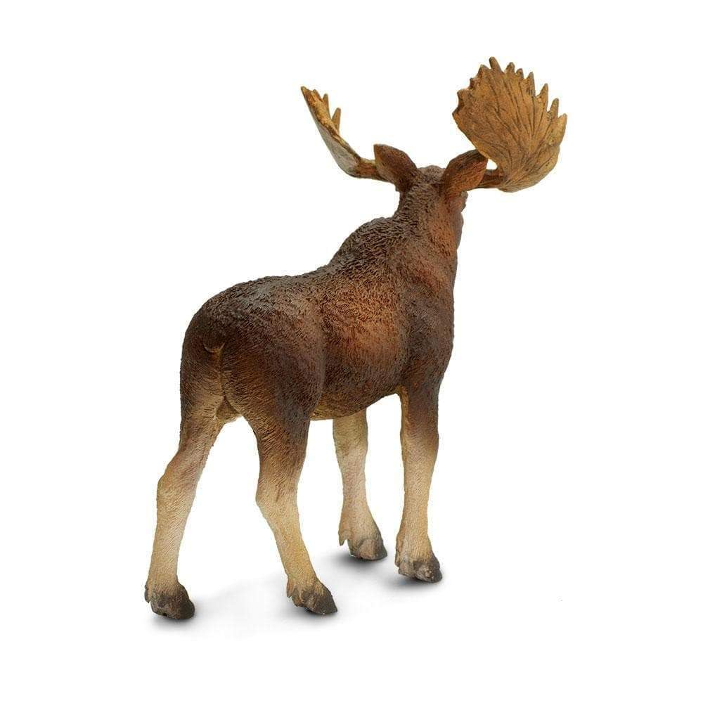 Safari Ltd. Bull Moose Figurine - Detailed 4.5" Plastic Model Figure - Fun Educational Play Toy for Boys, Girls & Kids Ages 3+