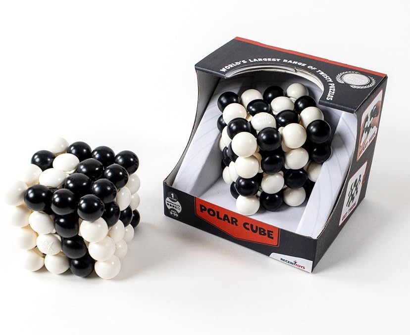 Meffert's Polar Cube - The Original Ultimate 4 x 4 Twisting Brainteaser Puzzle from Recent Toys - Travel Friendly Fun for Ages 9 to Adult