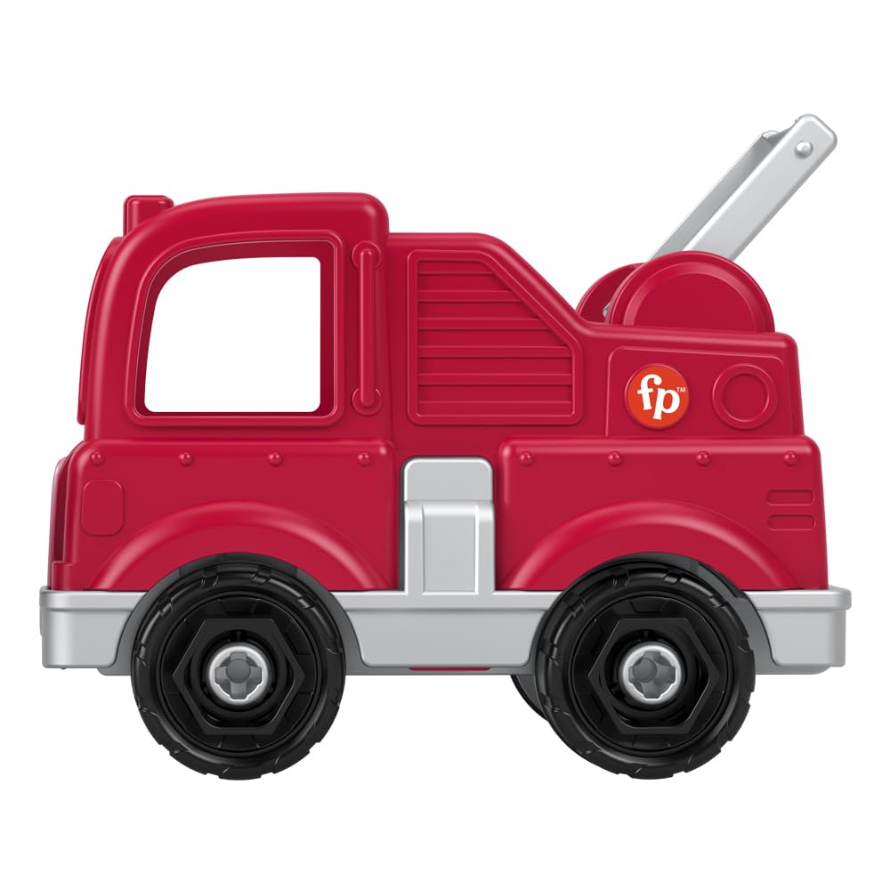 Replacement Part for Fisher-Price Little People Preschool Firestation Playset HPX85 - Replacement Red and Gray Fire Truck