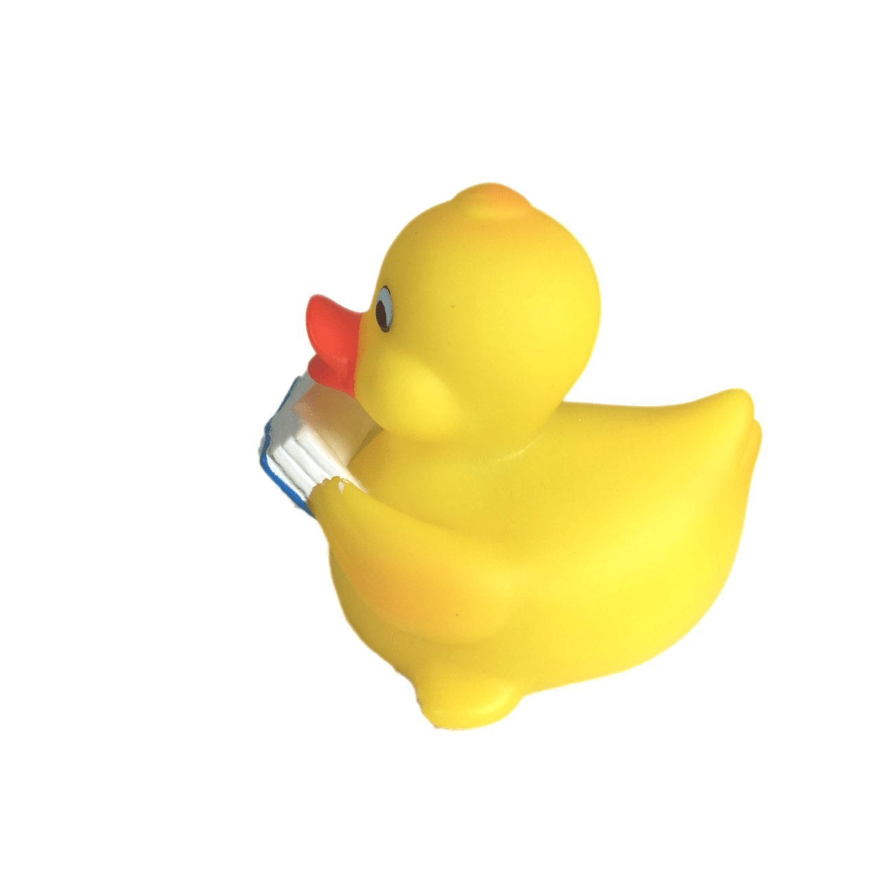 3" Reading Rubber Duck [Sealed Hole, Floats Upright] - Baby Safe Bathtub Bathing Toy