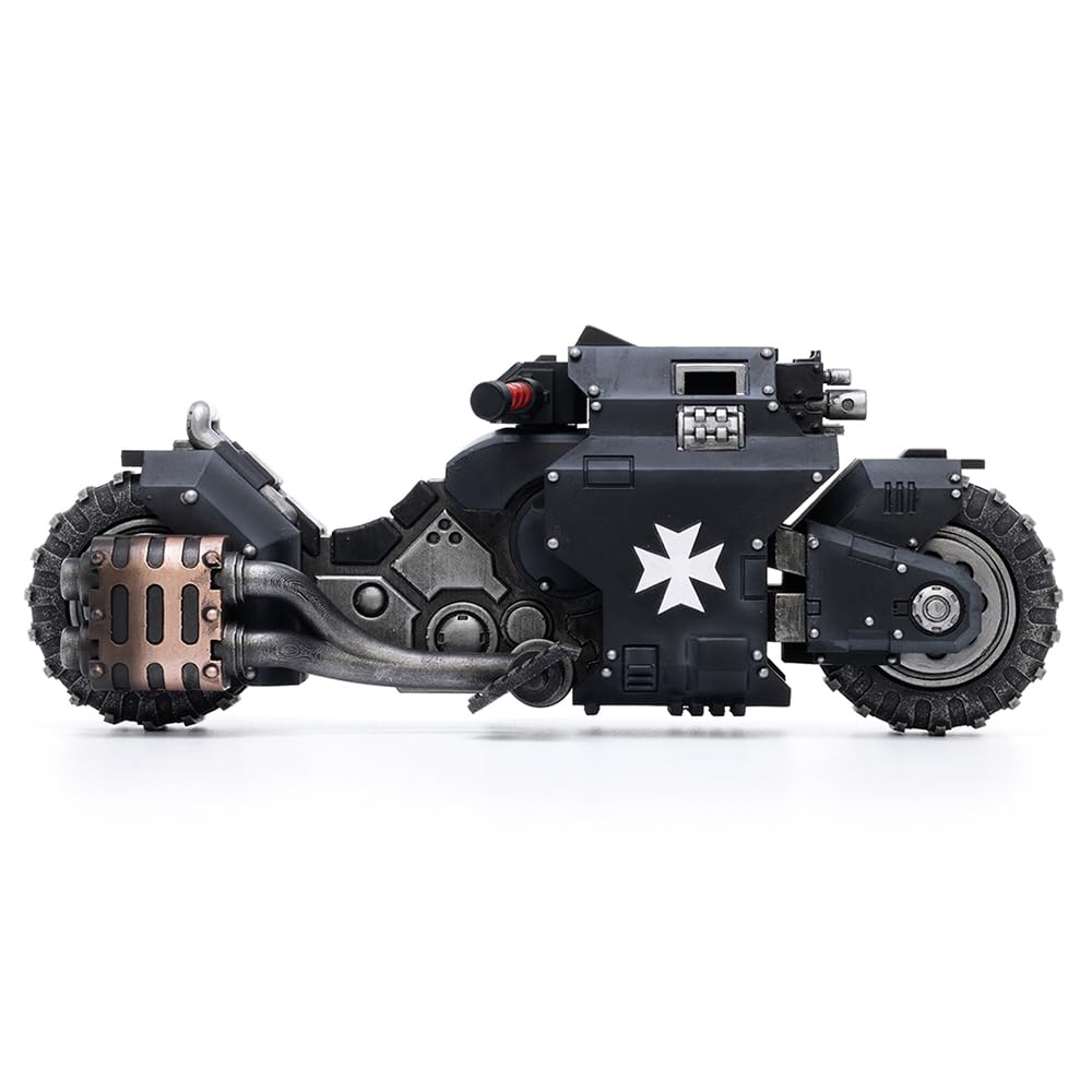 JOYTOY Action Figure 1/18 Warhammer 40,000 Space Marines Black Templars Outriders Collection Model Birthday Gifts