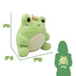 Cuddle Barn PlushGoals Wawa The Prince - Frog Plush with Shiny Crown - 9 in