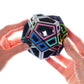 Meffert's Hollow Skewb Ultimate - The Original Transparent 12-Faced Brainteaser Puzzle from Recent Toys - Travel-Friendly Fun for Ages 9-Adult