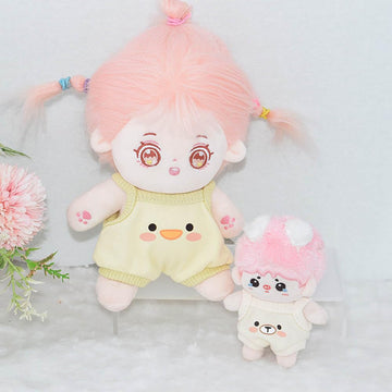 niannyyhouse 10cm 20cm Plush Doll Clothes Vest Jumpsuit Climbing Suit Soft Stuffed Plush Toy Dress Up (a3, 20cm)