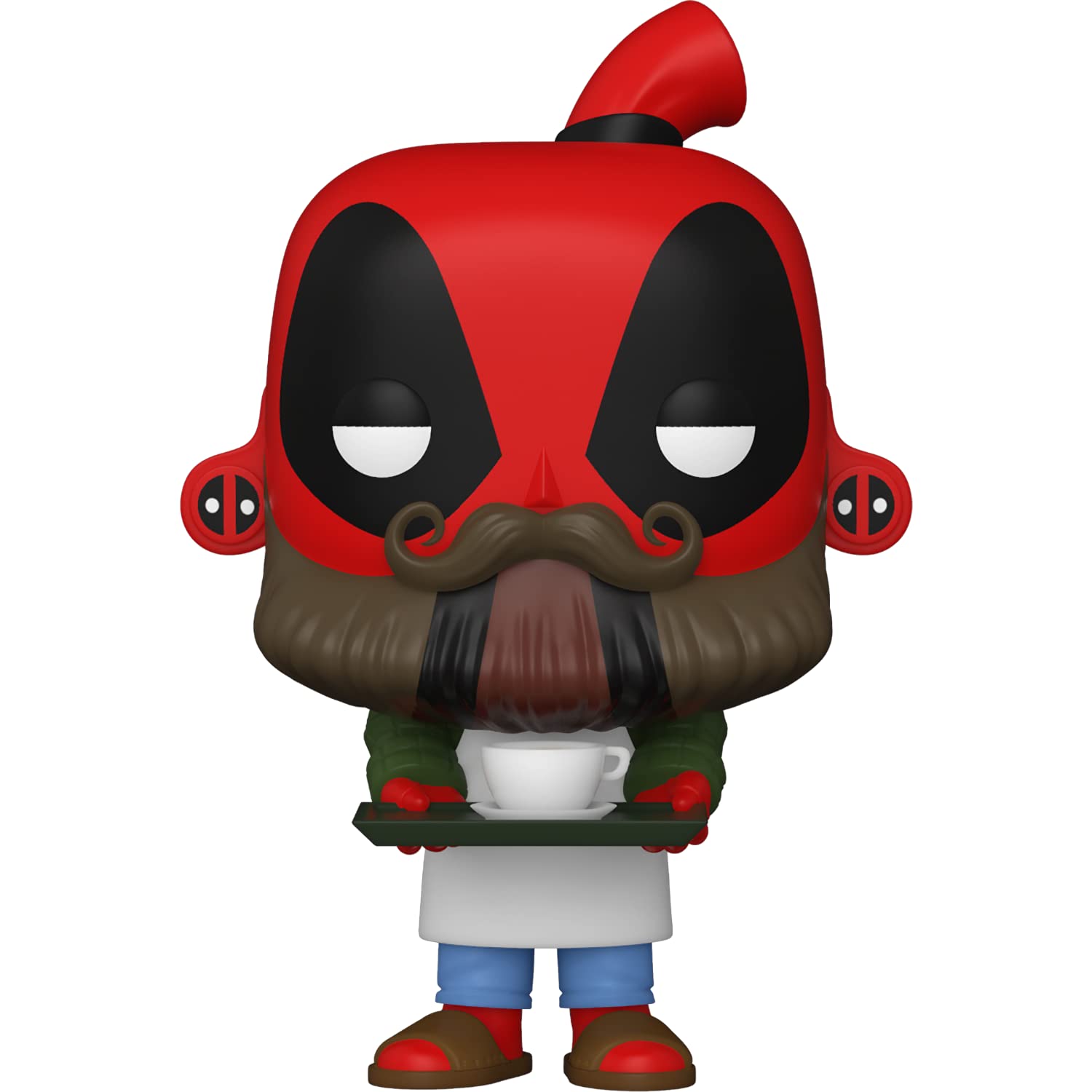 Funko Barista D e a d p o o l : P o p ! Vinyl Figurine Bundle with 1 Compatible 'ToysDiva' Graphic Protector (775-54653 - B)