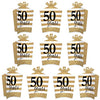 Big Dot of Happiness We Still Do - 50th Wedding Anniversary - Table Decorations - Anniversary Party Fold and Flare Centerpieces - 10 Count