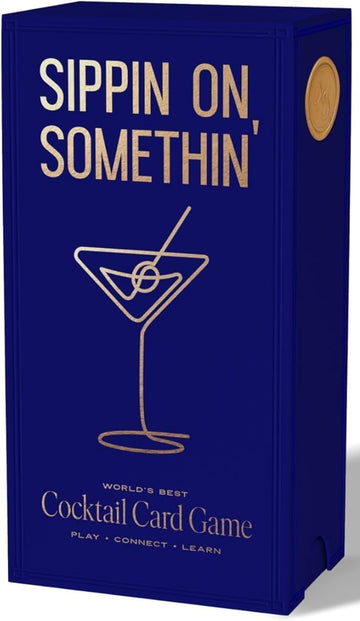 Sippin on Somethin' Cocktail Trivia & Tabletop Card Game - Trivia + General Cocktail Knowledge Blended with Questions and Social Connection - Ideal