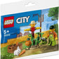 LEGO City Farm Combo Pack: Farm Garden and Scarecrow Polybag (30590) and Brown Chicken