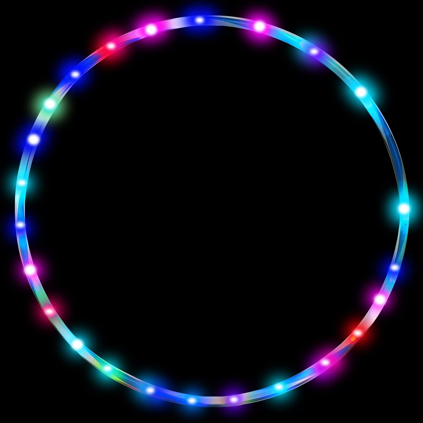 36in LED Hoop Dance Exercise Light Up for Kids Adults Children, 90cm Hoops