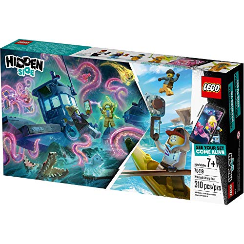 LEGO Hidden Side Wrecked Shrimp Boat 70419 Building Kit, App Toy for 7+ Year Old Boys and Girls, Interactive Augmented Reality Playset (310 Pieces)