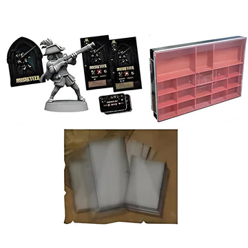 Mythic Games Darkest Dungeon Board Game Accessories Bundle: 2 Musketeer Box (1 Painted and 1 Unpainted), 2 Sets of Heroic Protection from Darkness