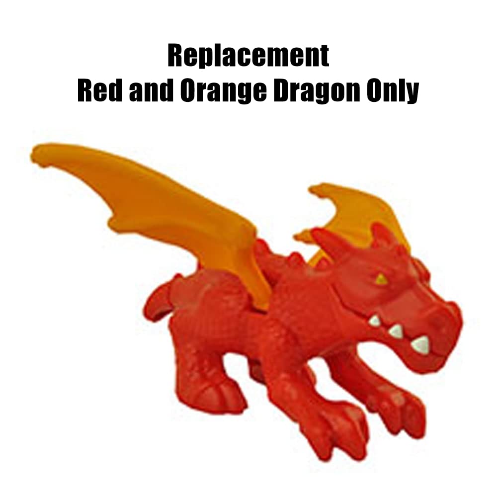 Imaginext Replacement Parts for Fisher-Price Blazing Battler's Dragon Playset - HCG66 ~ Replacement Red and Orange Dragon