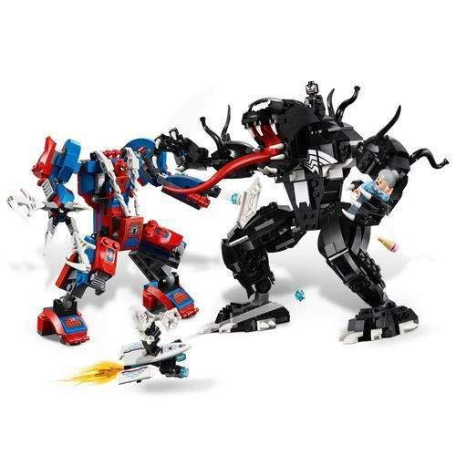 LEGO Super Heroes Marvel Spider Mech Vs. Venom 76115 Action Toy Building Kit with Web Shooter and Gripping Toy Claw Includes Spider-Man Minifigures