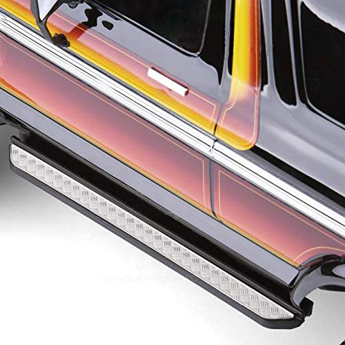 RCLions Stainless Steel Side Pedal Antiskid Plate Upgrades Parts for TRX4 Defender/Bronco 1/10 RC Crawler Car