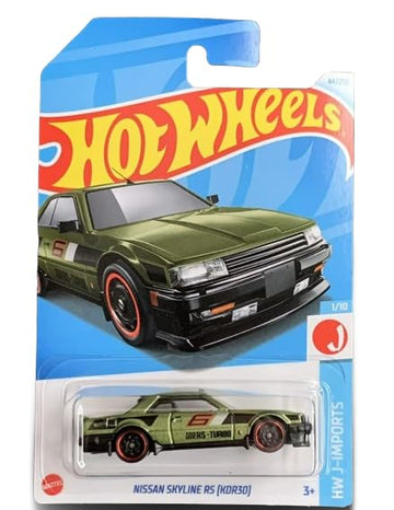 Hot Wheels Nissan Skyline RS (KDR30) Green 1/10 Scale, HW J-Imports
