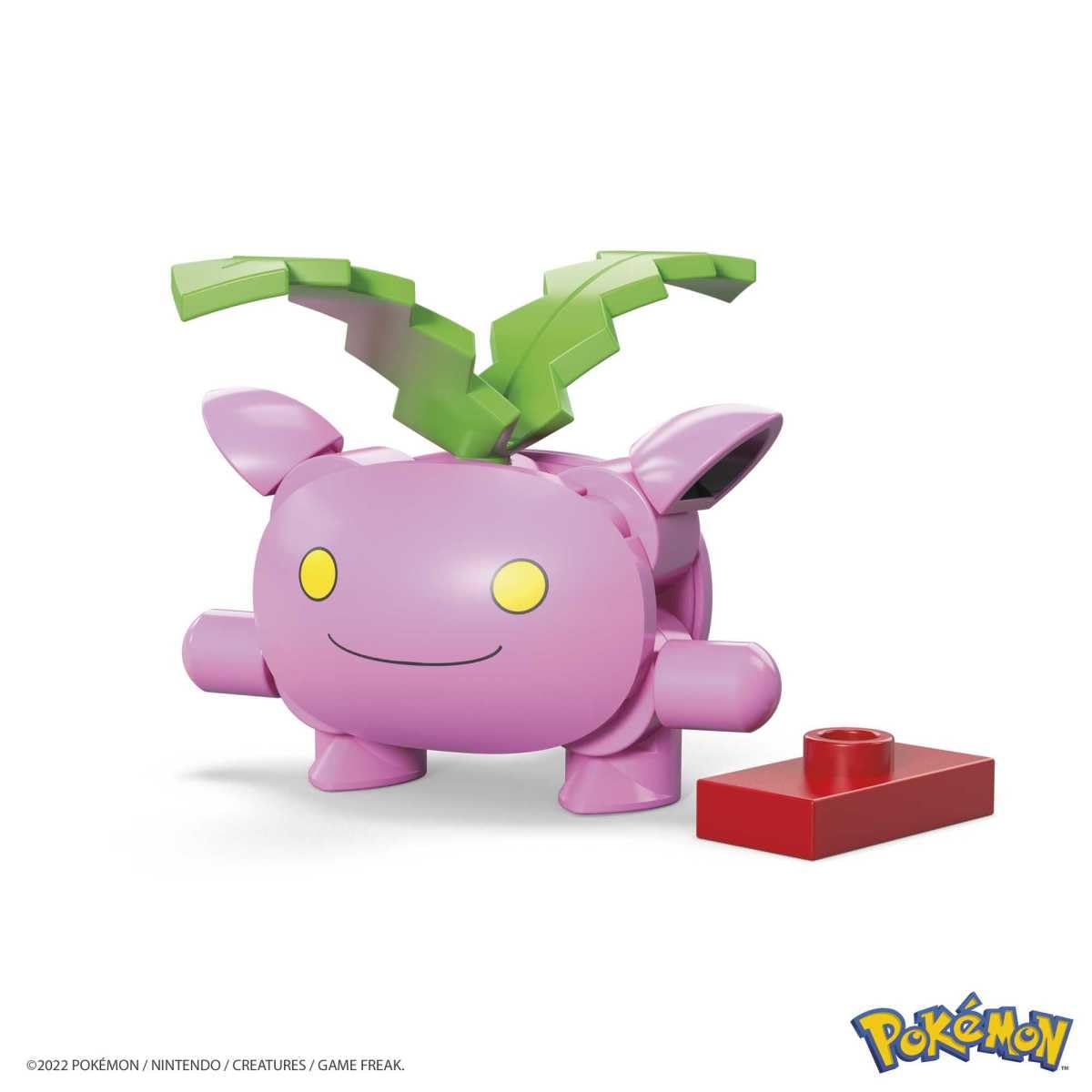 MEGA Pokemon Hoppip Building Set with 21 Compatible Bricks and Pieces and Poke Ball, Toy Gift Set for Ages 6 and up