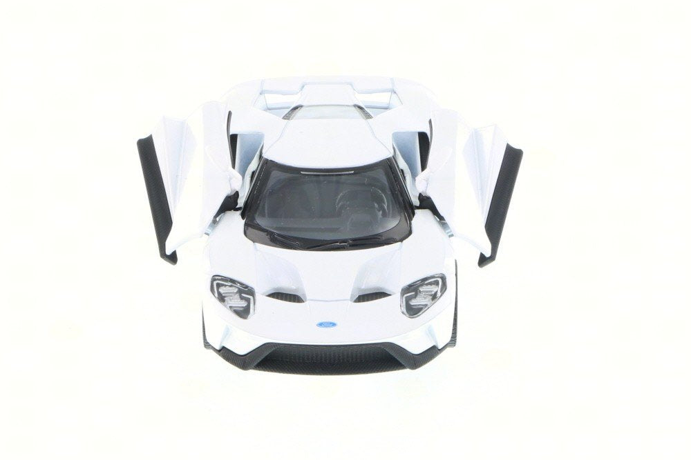 KiNSMART - 2017 Ford GT 1:38 Scale 5" Die Cast Model Toy Super Car (White)