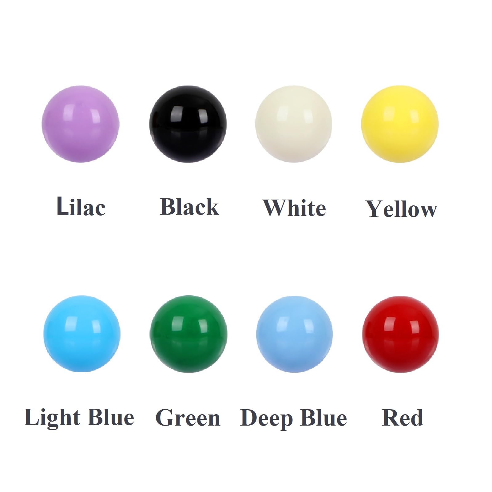 Laviesto Game Replacement Balls, 80 Pieces Acrylic Colored Balls for Games-Board Games,Chinese Checkers Marbles,Aggravation Game,Marble Run Toy-14mm/8