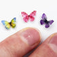 Micro Resin Butterflies, Dollhouse Miniature Tiny Butterflies, Terrarium Fairy Garden Dollhouse, Mini Micro Landscaping Decoration (30 PCS)