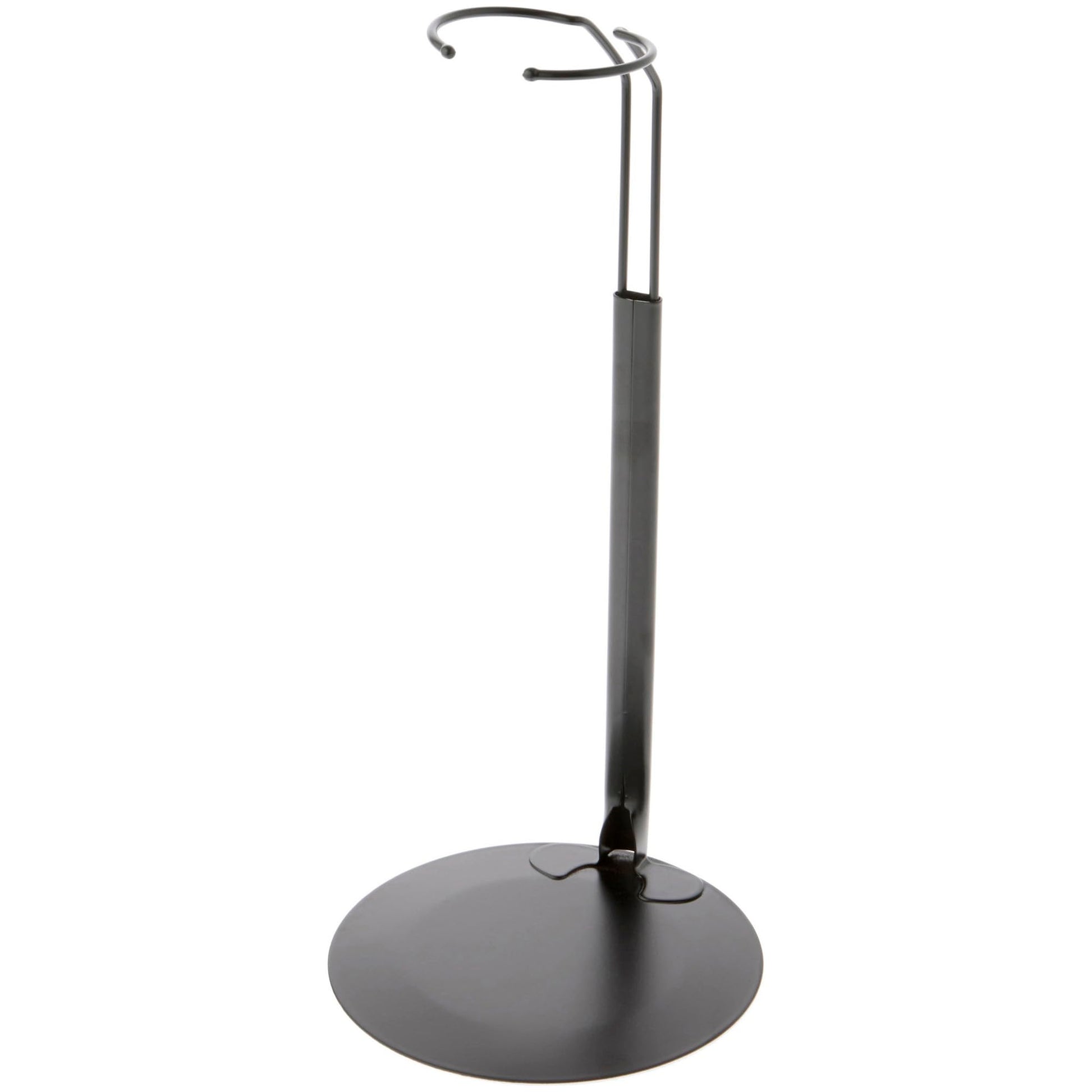 Plymor DSP-10B Black Adjustable Doll Stand, fits 16, 17, 18, 19, 20, 21, 22, 23, and 24 inch Dolls or Action Figures, Waist is 2.5" - 3.5" wide, 7"