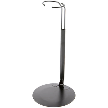 Plymor DSP-10B Black Adjustable Doll Stand, fits 16, 17, 18, 19, 20, 21, 22, 23, and 24 inch Dolls or Action Figures, Waist is 2.5" - 3.5" wide, 7"