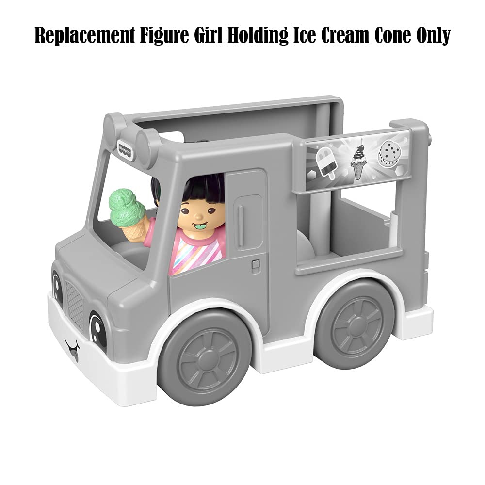Mattel Replacement Part for Little People Share A Treat Ice Cream Truck - GGT35 ~ Replacement Figure ~ Girl Holding Ice Cream Cone