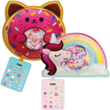 Vango BIZYBOO - The Original Seek & Find Plush - Hidden Object Search Problem Solving Educational Matching Game for Kids 2 and Up - 2 Pack (Daisy