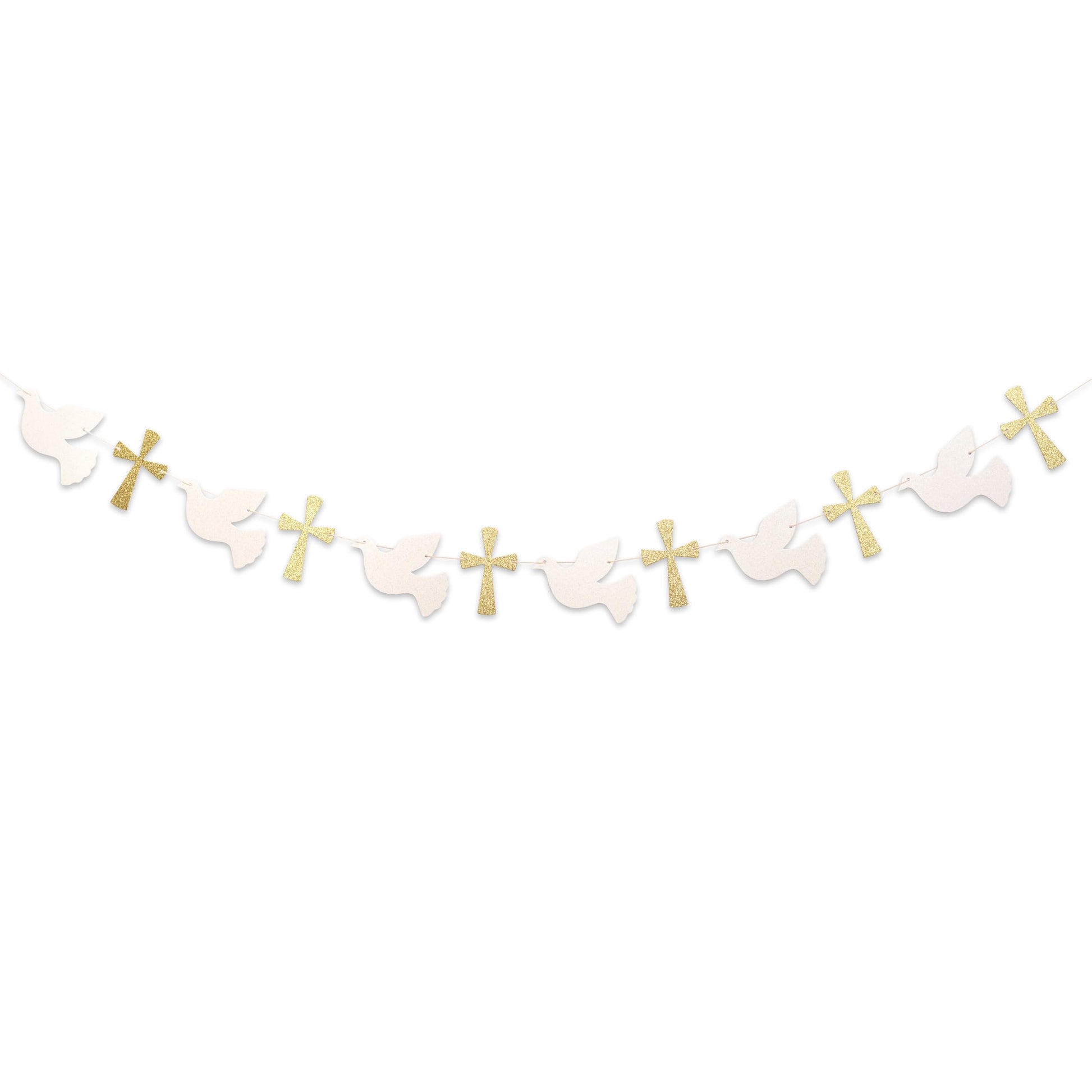 Eurteka Christening Dove and Cross Banner