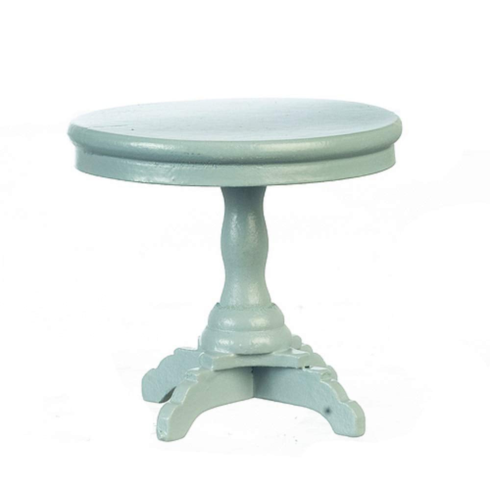 Classics by Handley Dollhouse Miniature Round Gray End Table